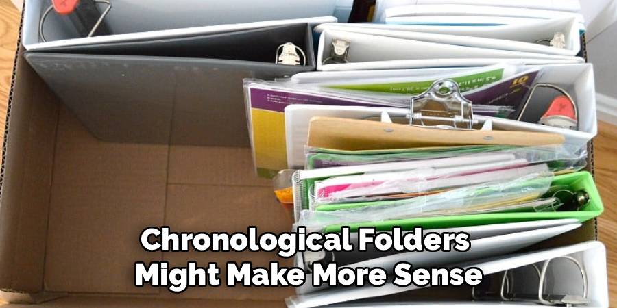 Chronological Folders 
Might Make More Sense