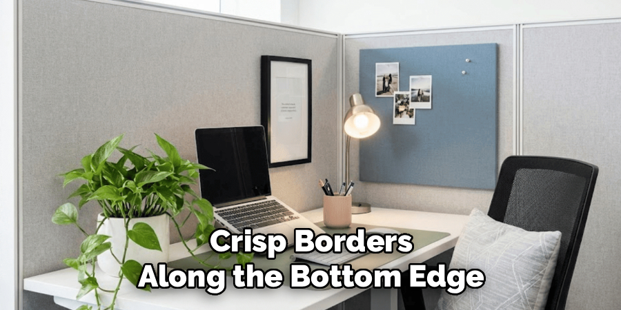 Crisp Borders Along the Bottom Edge