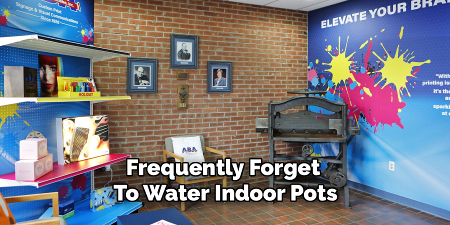 Frequently Forget 
To Water Indoor Pots