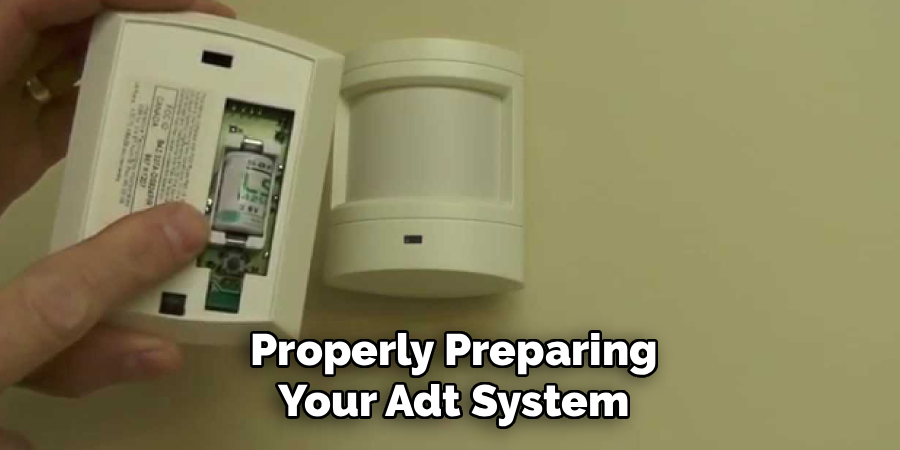 Properly Preparing
Your Adt System