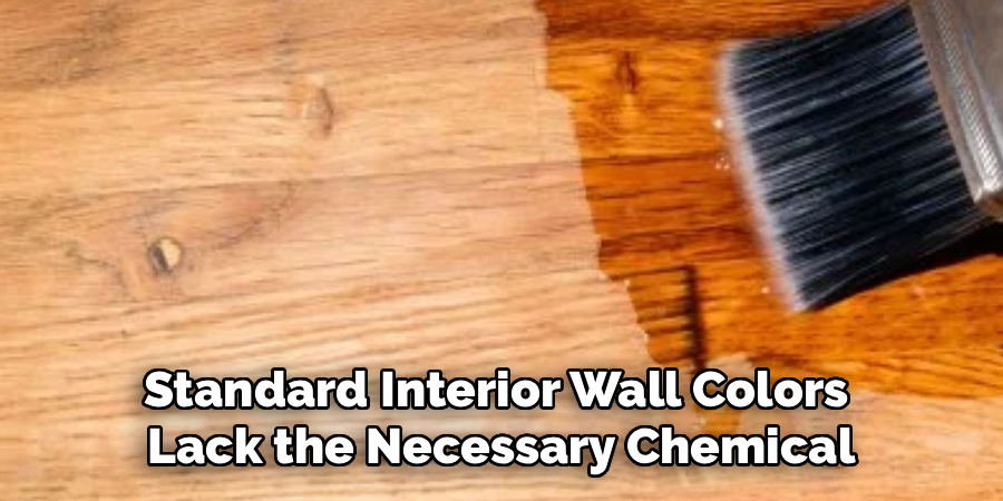Standard Interior Wall Colors 
Lack the Necessary Chemical