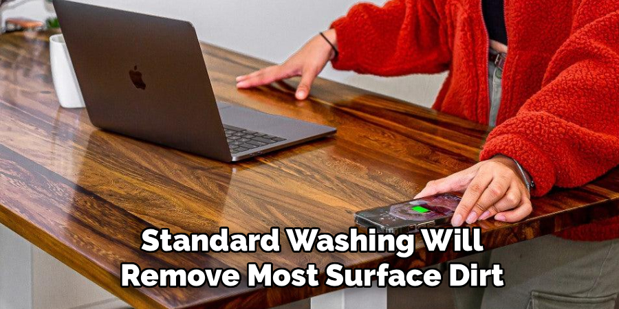 Standard Washing Will
Remove Most Surface Dirt