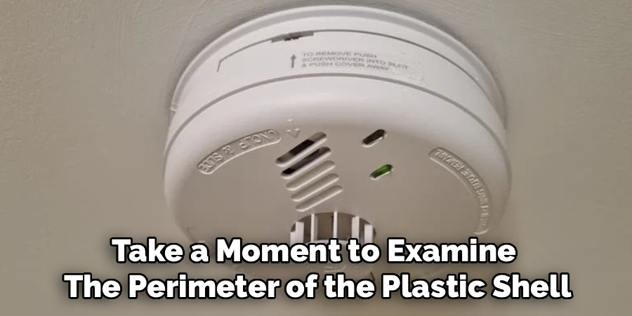 Take a Moment to Examine 
The Perimeter of the Plastic Shell