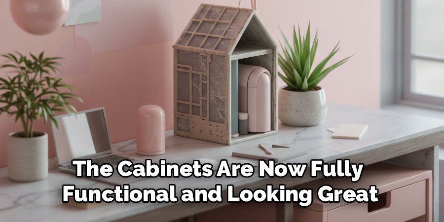 The Cabinets Are Now Fully 
Functional and Looking Great
